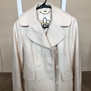 Guess Ivory Wool Jacket